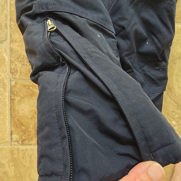 Lands' End Navy Blue Snow Bib Overalls Snow Suit Unisex Youth Size 10 - Picture 5 of 9